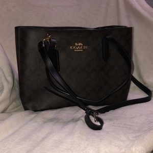 COACH AVENUE CARRYALL IN SIGNATURE CANVAS)